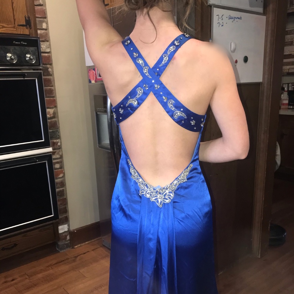 Royal blue prom dress